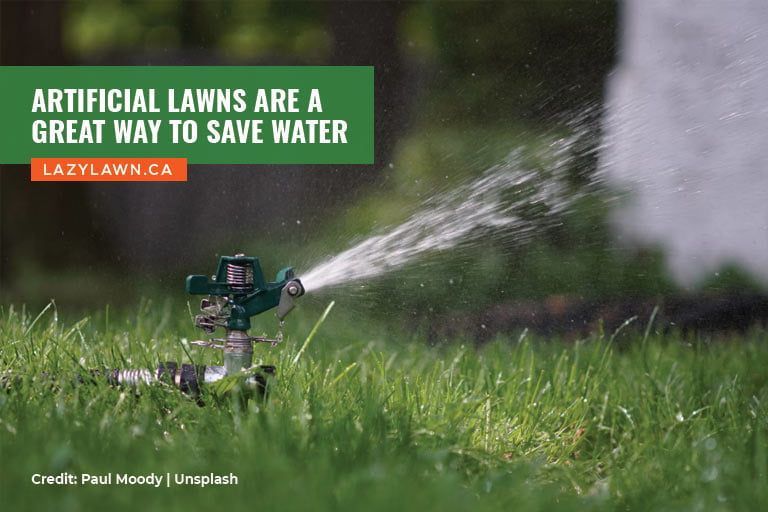 Artificial lawns are a great way to save water