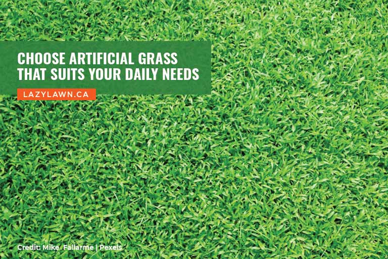 Choose artificial grass that suits your daily needs