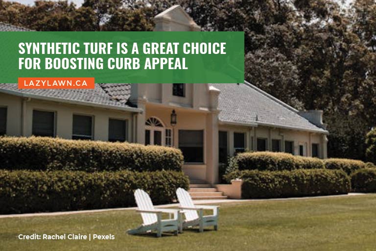 Synthetic turf is a great choice for boosting curb appeal